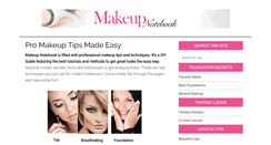 Desktop Screenshot of makeupnotebook.com