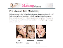 Tablet Screenshot of makeupnotebook.com
